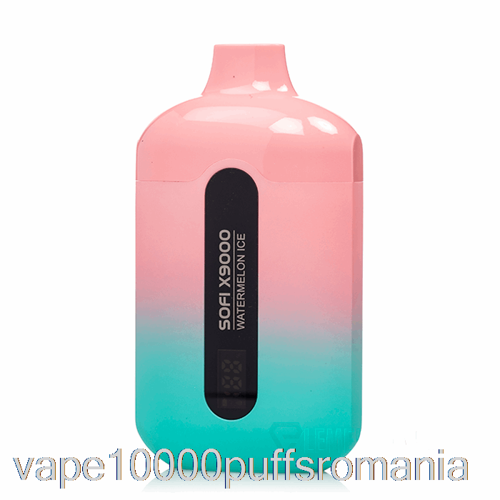 Vape Romania Sofi X9000 0% Zero Nicotina Gheata Inteligenta De Unica Folosinta Pepene Verde
